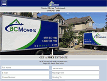 Tablet Screenshot of bcmovers.com